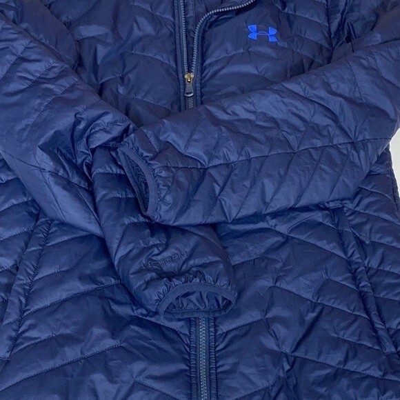 Under Armour UA ColdGear Reactor Puffer Jacket in Navy - Size Small - Picture 9 of 10